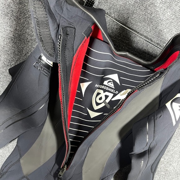 Quiksilver Syncro Style SA402MG 4/3 mm Full Wetsuit Gray Black Mens XL #1885 - Picture 8 of 13